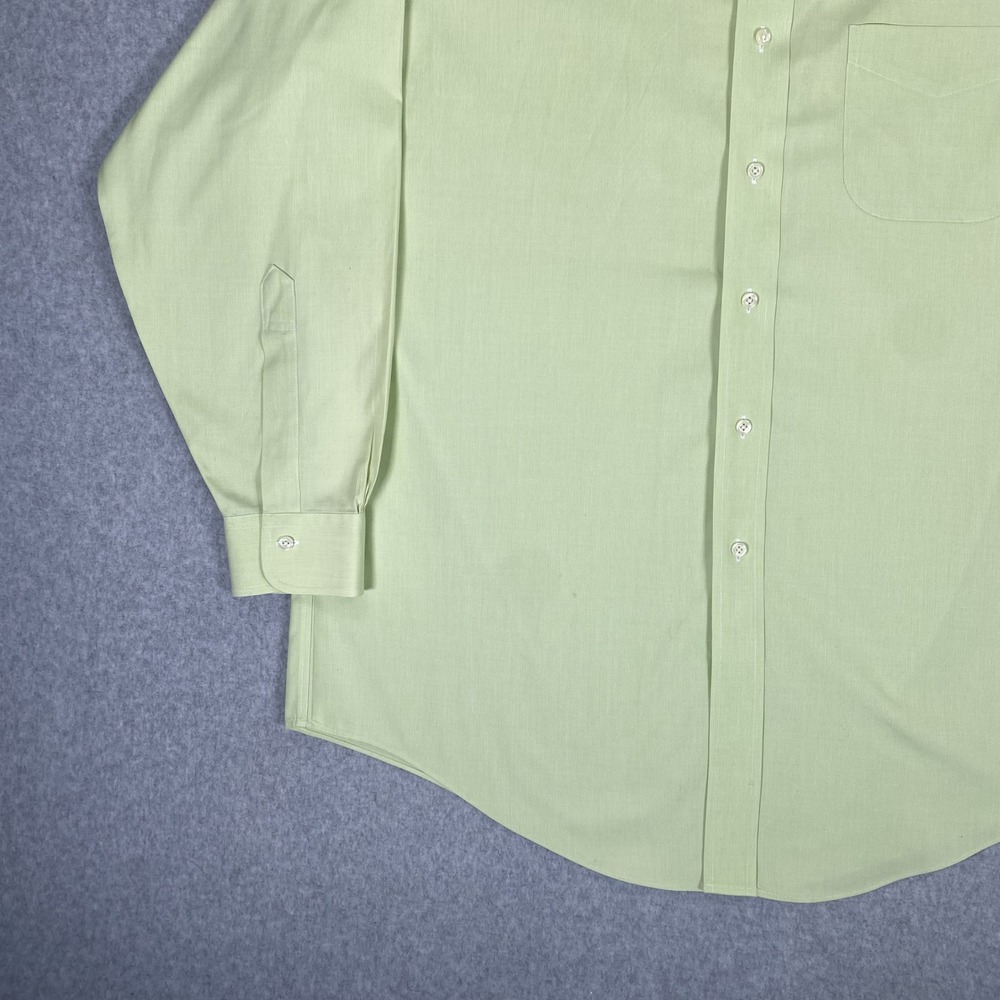 Brooks Brothers Button Down Shirt Mens 16.5-33 Yellow Traditional Fit Non-Iron - Picture 4 of 16